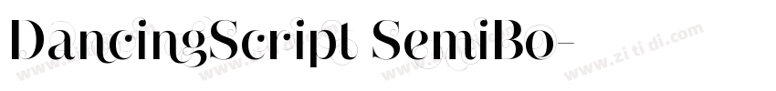 DancingScript SemiBo字体转换